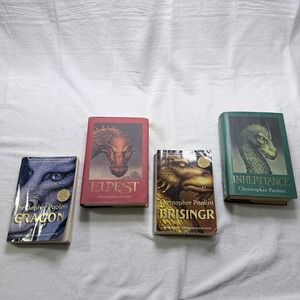 Christopher Paolini Inheritance Cycle Book Set Eragon Eldest Brisingr Mixed Lot